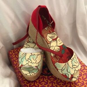 Tory  Burch - brand new in box. Sherri Mid Wedge